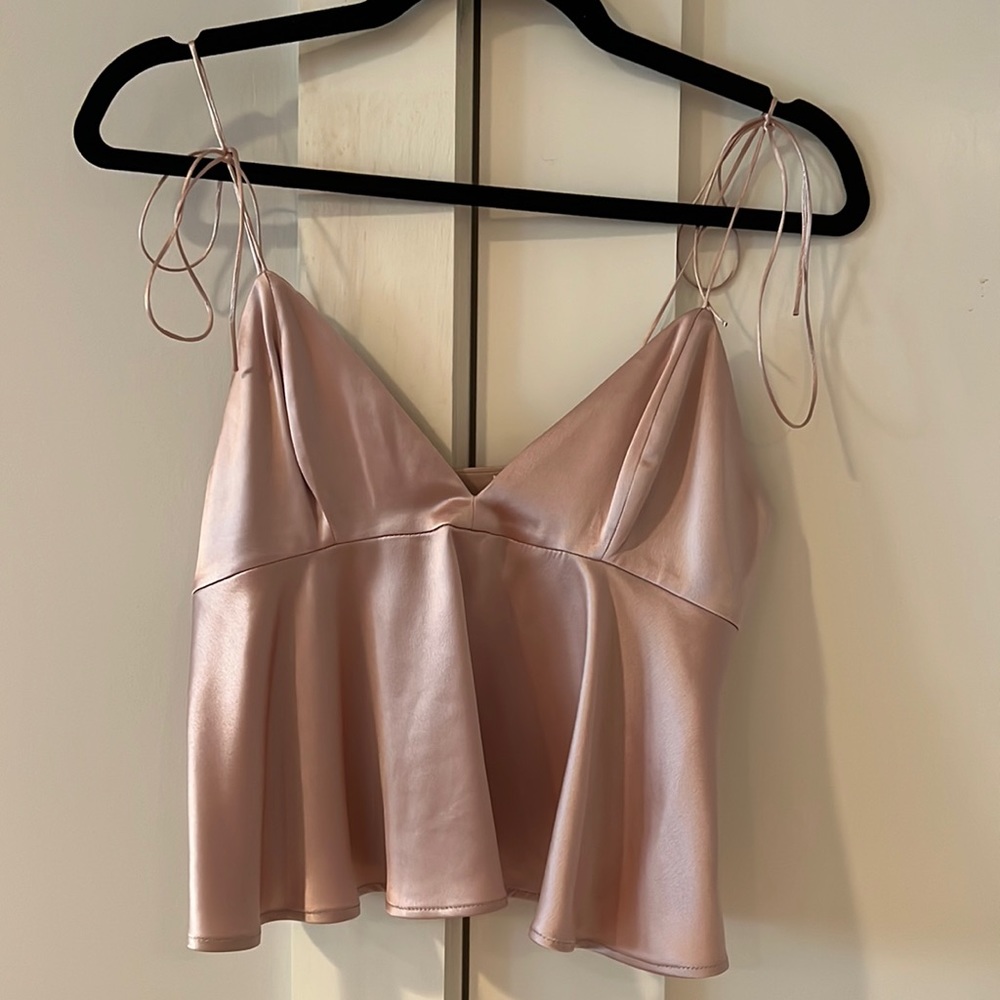 Silk babydoll crop top from Something Navy. Never worn!